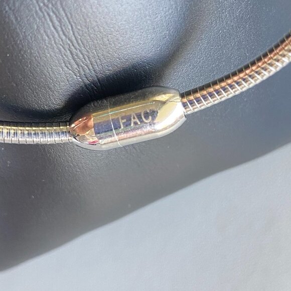 Silver Tone Aqua Blue Clear Swarovski Crystal Bracelet - Picture 3 of 6